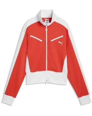 PUMA Trainingsjacke T7 Retro Trainingsjacke Damen - Rot