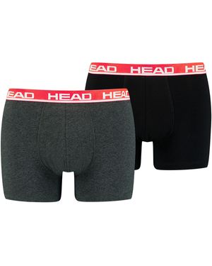 Head BASIC BOXER 2P (2er Pack) mit elastischem Logobund - Schwarz