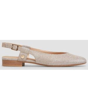 S.oliver Ballerinas Ballerina Slingback-Ballerinas Mit Dornschließe - Weiß