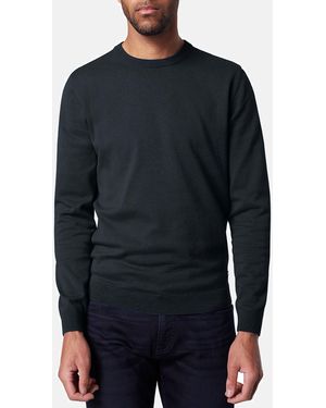 Pierre Cardin Rundhalspullover RH 100% softer Baumwoll-Strick - Blau