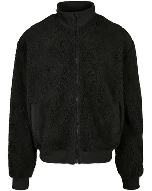 Urban Classics Winterjacke Boxy Sherpa Jacket (1-St) - Schwarz
