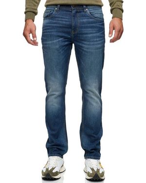 INDICODE Straight-Jeans Invaloy - Blau