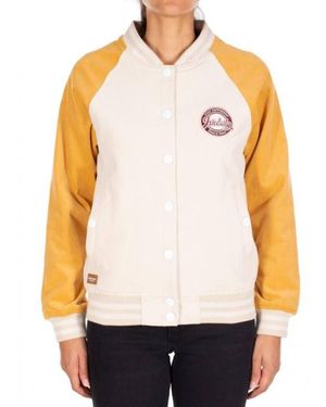 Iriedaily Collegejacke Jacke Cordie - Weiß