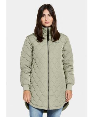 Didriksons Steppjacke Damen Übergangsjacke Wasserabweisend Gabbi - Grau