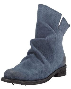 Felmini Stiefelette Veloursleder Stiefelette - Blau