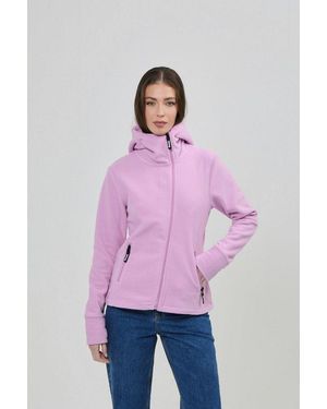Bench Fleecejacke Ninja Mit Reißverschluss, Aus Polyester Und Kunstfaser, Langarm - Pink