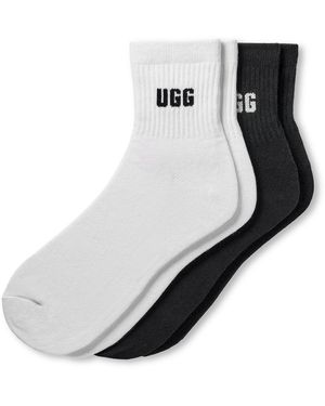 UGG Socken QUINLIN LOGO QUARTER (2-Paar) Strümpfe mit -Markenlogo - Mehrfarbig