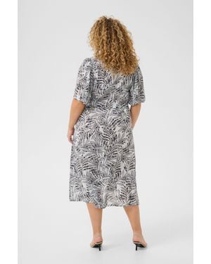 Kaffe Blusenkleid Kleid KCami Große Größen - Blau