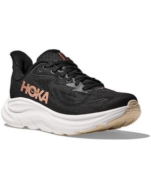 Hoka One One Clifton 10 Laufschuh Mit Eva-Dämpfungstechnologie, Atmungsaktives Mesh-Obermaterial - Schwarz
