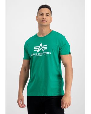 Alpha Industries Men - -Shirts Basic T-Shirt - Grün