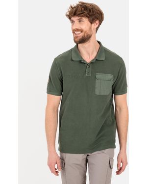 Camel Active Poloshirt aus zertifiziertem Organic Cotton Shirts_Poloshirt - Grün