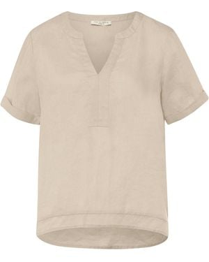 IN LINEA Shirtbluse Leinen-Blusenshirt - Natur