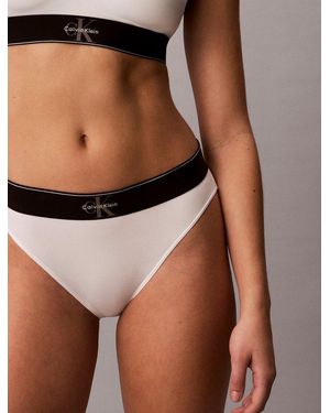 Calvin Klein Bikinislip High Waist Bikini Körpernahe Passform Mit Elastischem Bund - Schwarz