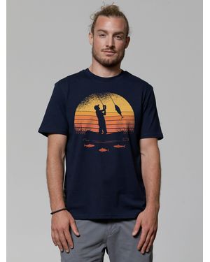 wat? Apparel Wat? Apparel T-Shirt Angler - Blau
