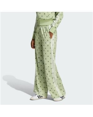 adidas Originals Jogginghose Satin Polka Dots Hose Mit Weitem Bein (1-Tlg) - Grün