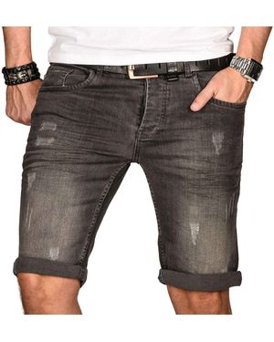 Alessandro Salvarini Shorts ASCesare Stretch mit Elasthan - Grau