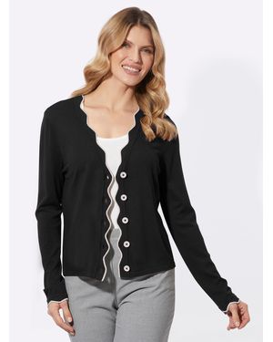 Sieh an! Strickjacke - Schwarz
