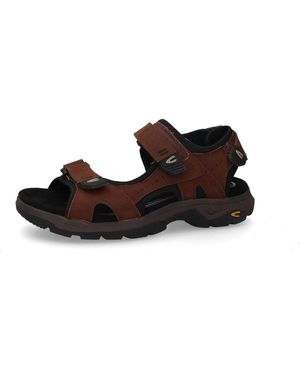 Camel Active Trekkingsandale Klettschuh, Sommerschuh, Outdoorschuh Mit Logoschriftzug - Schwarz