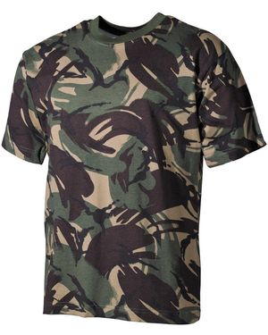 MFH Outdoor T-Shirt, halbarm, DPM tarn, 170 g/m2 - Schwarz