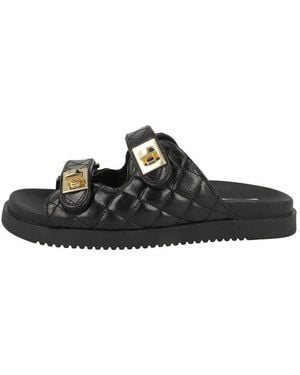Steve Madden Schmona-Cn Damen Sandale Sandaletten, Sommerschuhe, Badeschuhe, Riemchen, Schlappen - Schwarz