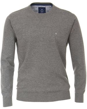 Redmond Rundhalspullover Pullover - Grau