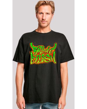 F4NT4STIC Shirt Billie Eilish Logo Premium Qualität - Grün