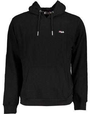 Fila Sweatshirt Langarm-Kapuzenpullover ohne Reißverschluss - Schwarz