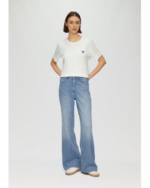 S.oliver 5-Pocket- Jeans Suri / Regular Fit / High Rise / Wide Leg - Blau