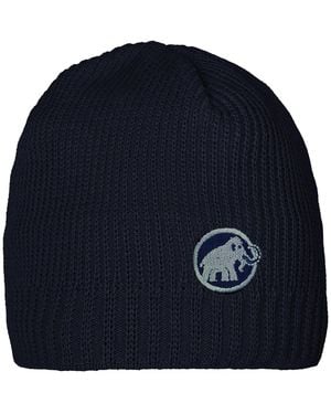 Mammut Strickmütze Sublime Beanie mit aufgesticktem - Blau
