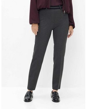 RAPHAELA by BRAX Boyfriend-Hose Style Cilly Jersey: Schlupfhose Im Comfort Plus Fit - Grau