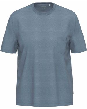Ammann Pyjamaoberteil Pyjamashirt mit kurzem Arm (1-tlg) Baumwolle - Blau
