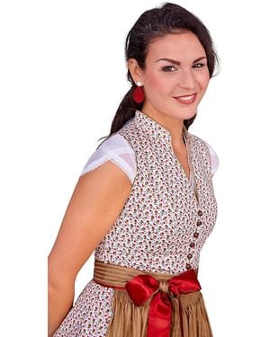 Alpenwahnsinn Retro Dirndl 2tlg. - Weiß
