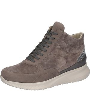 Waldläufer K-Janka Schnürboots Schnürstiefelette, Bequemschuh, Glitter An Der Ferse, K-Weite - Braun