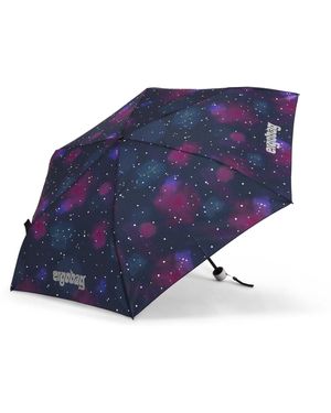 ergobag Taschenregenschirm Regenschirm, mit reflektierenden Details - Blau