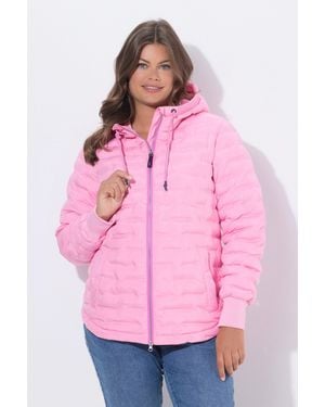 Laurasøn Steppjacke mit Kapuze - Pink