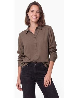 Cecil Hemdbluse Aus Softer Viskose - Braun
