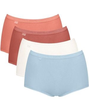 Sloggi Maxislip Originals Basic (4-St) Midi-Slip Panty-S Shorts - Lila