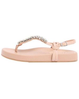 Lipsy Zehenstegsandalen Mit Strass, Weite Passform Zehentrenner - Pink