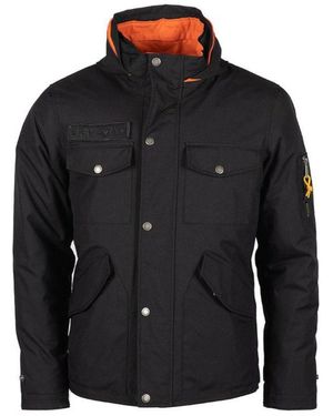 Helstons Motorradjacke Trooper Motorrad Textiljacke herausnehmbares Innenfutter,wasserdicht - Schwarz
