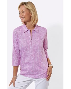 WITT T-Shirt Poloshirt 3/4-Arm - Lila