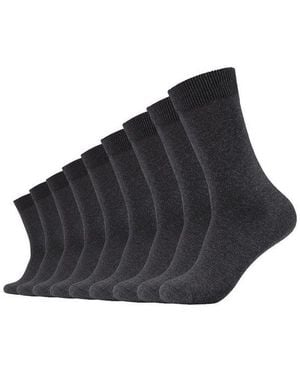 Camano Socken Comfort (9 Paar) Mit Verstärktem Fersen- Und Zehenbereich - Schwarz