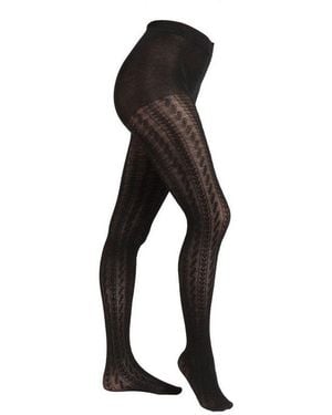 S.oliver Strumpfhose Cable Stitch 1Er Pack - Schwarz