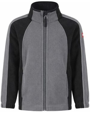 Engelbert Strauss Fleecejacke Kinder Microfleece Jacke – warm, leicht & atmungsaktiv - Grau