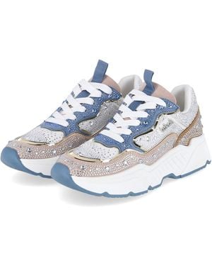 La Strada 2211242 5022 Textil & Synthetik sand Schnürschuh - Blau
