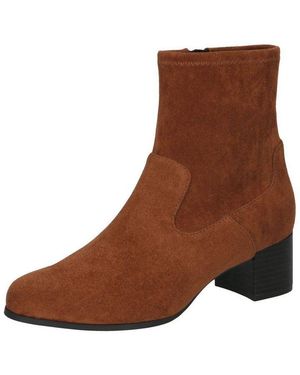 Caprice Stiefelette Veloursleder Stiefelette - Braun