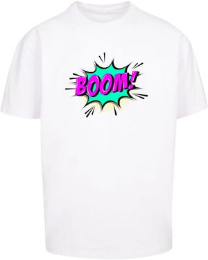 Merchcode T-Shirt BOOM Comic Heavy Oversized Tee (1-tlg) - Weiß