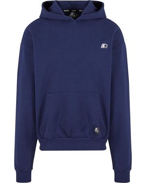 Starter Black Label Kapuzensweatshirt Black Label Starter Essential Oversize Hoody (1-tlg) - Blau