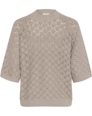 Kaffe Strickpullover KAkani - Grau