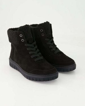 Semler S-Chev/Soft-Teddy Schnürstiefelette Obermaterial: Leder - Schwarz