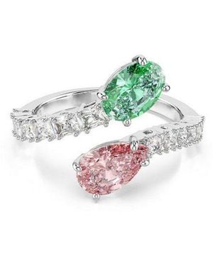 Swarovski Fingerring Schmuck Geschenk Capsule Ring, Mit Kristall, Zirkonia (Synth) - Schwarz